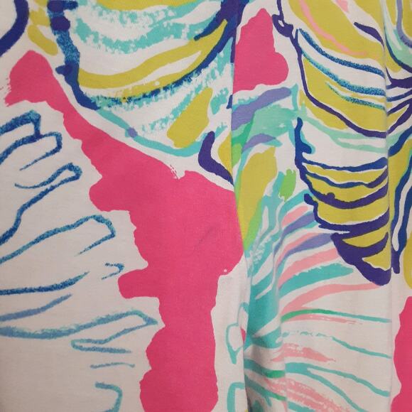 Lilly Pulitzer 33” Georgia May Palazzo Pant Wide Leg Pant L Swept by the Tides - Picture 6 of 14